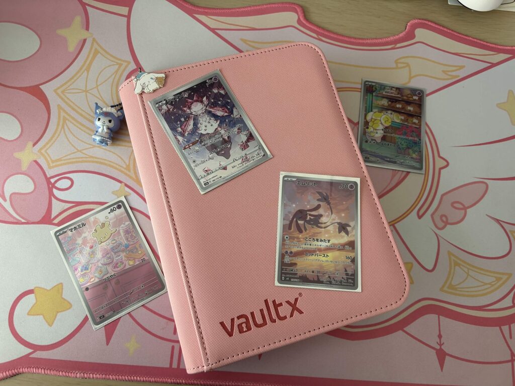 Cute pink card binder